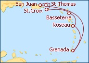 Ver el itinerario del Crucero Antillas 