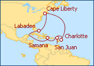 Ver el itinerario del Crucero Aromas Caribe�os IV