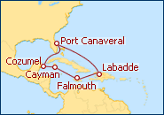 Ver el itinerario del Crucero Oeste Caribe�o