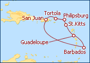 Ver el itinerario del Crucero Colores Caribe�os 