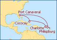 Ver el itinerario del Crucero Este Caribe�o