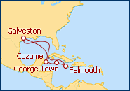 Ver el itinerario del Crucero Caribe