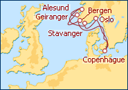 Ver el itinerario del Crucero Fiordos Misteriosos I 