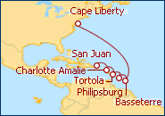 Caribe desde Cape Liberty