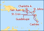 Ver el itinerario del Crucero Sonidos Caribe�os 2013
