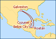 Ver el itinerario del Crucero Caribe