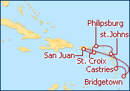 Ver el itinerario del Crucero Islas V�rgenes y Barbados I