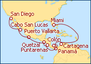 Ver el itinerario del Crucero Hacia el Este del Canal de Panam�