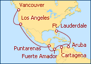 Ver el itinerario del Crucero Gran Aventura en el Canal de Panam�