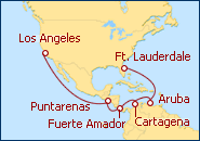 Ver el itinerario del Crucero Los Angeles, Canal de Panam� 