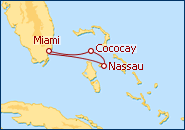 Ver el itinerario del Crucero Escapada a Bahamas II
