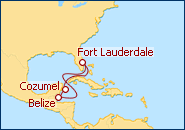 Ver el itinerario del Crucero Caribe Occidental