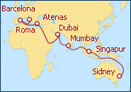 Itinerario Gran Aventura desde Sydney a Roma