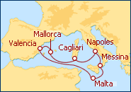 Ver el itinerario del Crucero Leyendas del Mediterr�neo