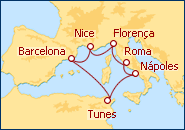 Ver el itinerario del Crucero Brisas del Mediterr�neo 