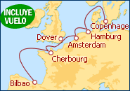 Itinerario De Copenhague a Bilbao