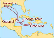 Ver el itinerario del Crucero desde Galveston