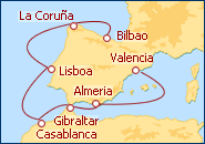 Itinerario de Bilbao a Valencia 