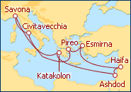 Ver el itinerario del Crucero Grecia, Israel, Turqu�a e Italia