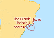Ver el itinerario del Crucero Splendour Of The Seas desde Santos  Brazil 2012