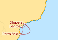 Ver el itinerario del Crucero Splendour Of The Seas desde Santos  Brazil