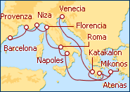 Ver el itinerario del Crucero Mediterr�neo al completo