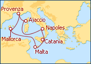 Ver el itinerario del Crucero Mediterr�neo Singular