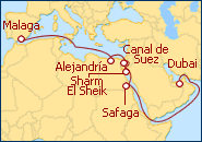 Ver el itinerario del Crucero Rumbo a Dubai