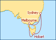 Ver el itinerario del Crucero Voyager Of The Seas desde Sydney 2013