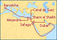 Ver el itinerario del Crucero Voyager Of The Seas desde Barcelona 2012