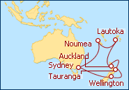 Ver el itinerario del Crucero Voyager Of The Seas desde Sydney 2013