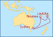 Ver el itinerario del Crucero Voyager Of The Seas desde Sydney 2013