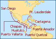 Ver el itinerario del Crucero Aventurero del Canal de Panama  