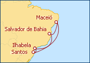 Ver el itinerario del Crucero Paseo por Sudam�rica I
