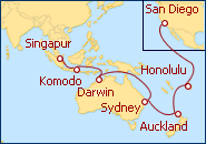Itinerario Gran viaje por Asia y Australia 