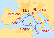 Ver el itinerario del Crucero Encanto Mediterr�neo