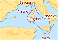 Ver el itinerario del Crucero Islas de las Perlas 2012