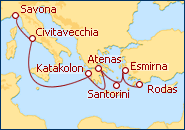 Ver el itinerario del Crucero Grecia 
