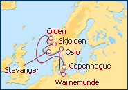 Ver el itinerario del Crucero Dinamarca, Noruega, Alemania II
