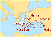 Itinerario Islas Griegas y Tierra Santa