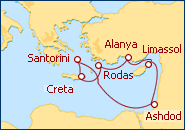 Ver el itinerario del Crucero Chipre, Grecia