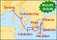 Ver el itinerario del Crucero Desde Heraklion