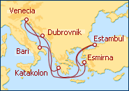 Ver el itinerario del Crucero Grecia, Turqu�a, Croacia