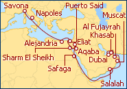 Ver el itinerario del Crucero Dunas y Evocaciones de Arabia 