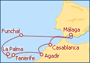 Ver el itinerario del Crucero Sue�os del Atlantico