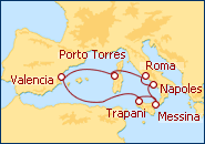 Ver el itinerario del Crucero C�lido Mediterr�neo I