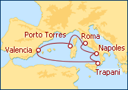 Ver el itinerario del Crucero C�lido Mediterr�neo II
