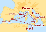 Ver el itinerario del Crucero Semana Santa II