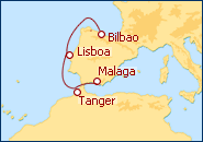 Ver el itinerario del Crucero Travessia Bilbao-M�laga