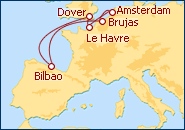 Ver el itinerario del Crucero Joyas de Europa